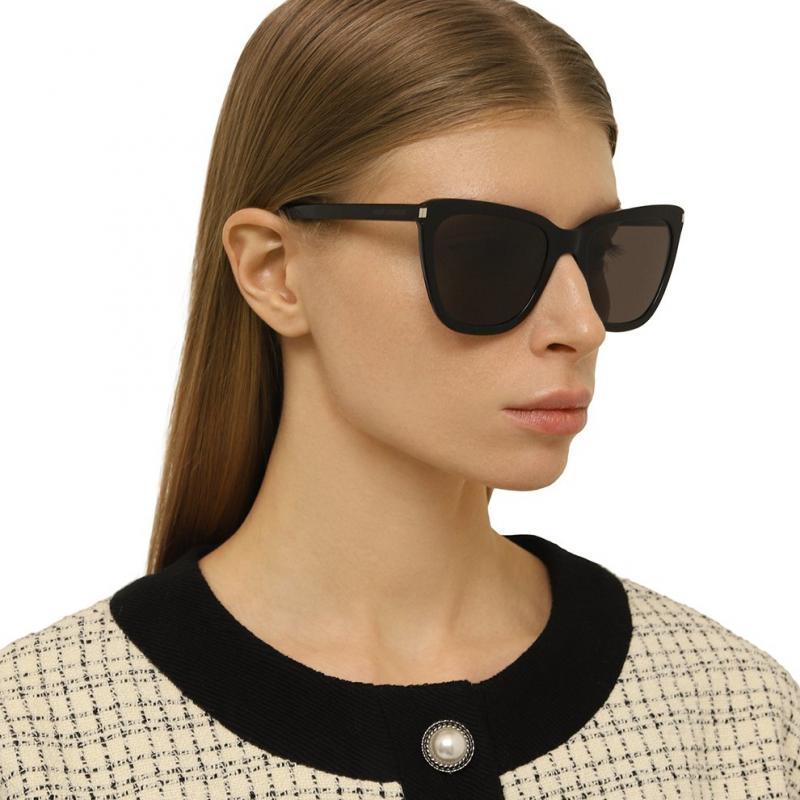 lenshop on X: Saint Laurent's black acetate sunglasses have a cat